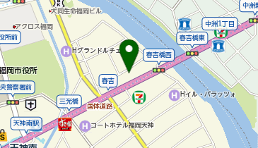 カラオケまねきねこ 西中洲店の地図画像
