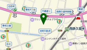 カラオケまねきねこ 西鉄久留米駅前店の地図画像