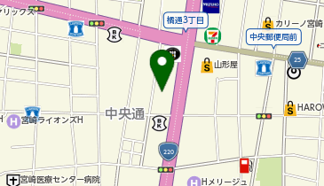 カラオケまねきねこ 宮崎橘通り店の地図画像