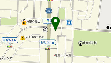 カラオケまねきねこ 金沢有松店の地図画像