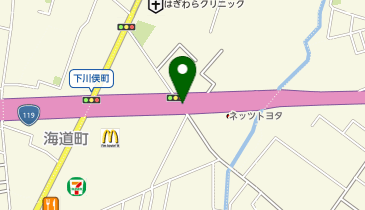 魚べい下川俣店の地図画像