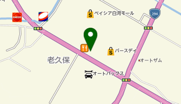魚べい白河店の地図画像