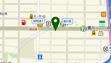 魚べい黒川店の地図画像