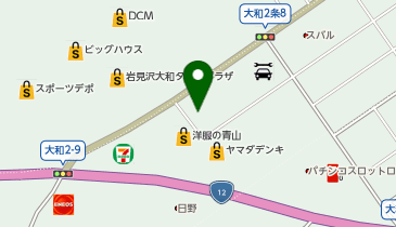 魚べい岩見沢店の地図画像