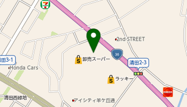 魚べい清田店の地図画像