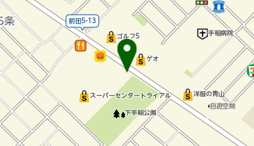 魚べい手稲前田店の地図画像