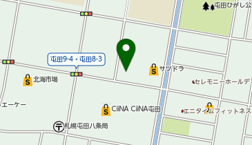 魚べい屯田店の地図画像
