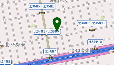 魚べい北35条店の地図画像