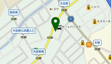 魚べい太宰府大佐野店の地図画像