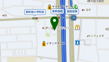魚べい東大阪店の地図画像