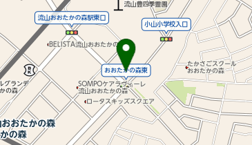 魚べい流山おおたかの森店の地図画像