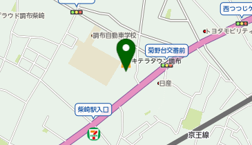 魚べいキテラタウン調布店の地図画像