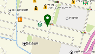 魚べい古川店の地図画像