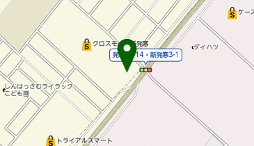魚べいクロスモール新発寒店の地図画像