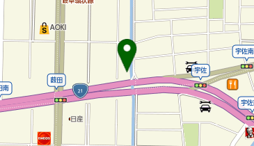 魚べい岐阜県庁前店の地図画像