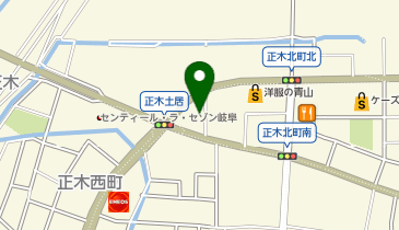 魚べい岐阜正木店の地図画像