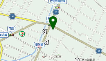 魚べい江南店の地図画像