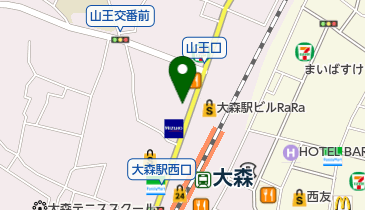 魚べい 大森駅山王北口店の地図画像