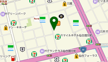 にょろ助 仙台国分町店の地図画像