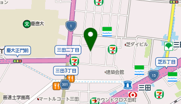 虎記 田町店の地図画像