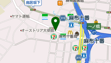 萬力屋 麻布十番店の地図画像