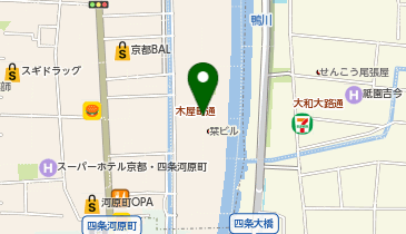 葱屋にょろ助 先斗町店の地図画像