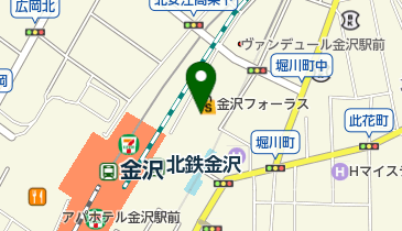 富金豚 金沢フォーラス店の地図画像