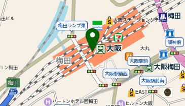 上海バール エキマルシェ大阪店の地図画像