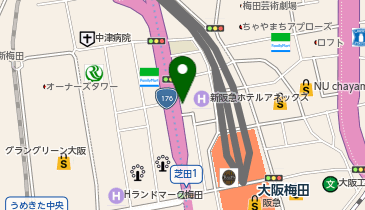 ゴールデンタイガー 大阪梅田D.D.HOUSE店の地図画像