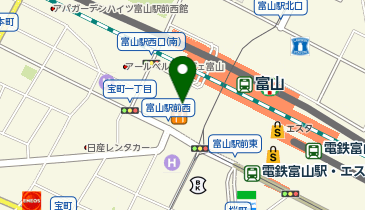 富金豚 マルート富山店の地図画像