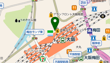 もつ焼ウッチャン ルクア大阪店の地図画像