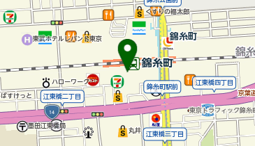 雲龍一包軒 錦糸町店の地図画像