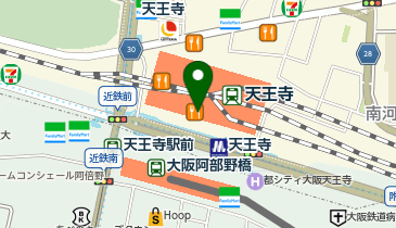 紅虎軒 天王寺ミオ店の地図画像