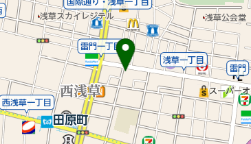 虎軒(TIGER KEN)浅草店の地図画像
