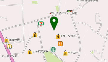 たけや モラージュ柏店の地図画像