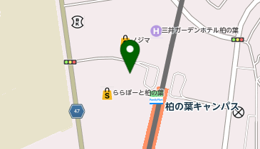 紅虎餃子房 ららぽーと柏の葉店\紅虎餃子房 麻辣湯キャンペーン!クーポンご提示でトッピング1品無料店の地図画像