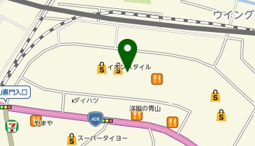 紅虎餃子房 イオンモール成田店の地図画像