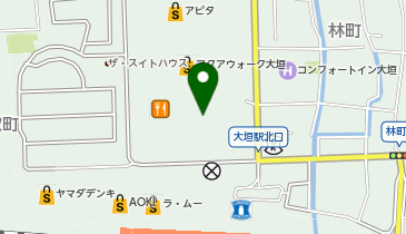 紅虎餃子房 アクアウォーク大垣店の地図画像