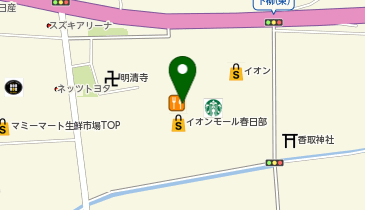 富金豚 イオンモール春日部店の地図画像