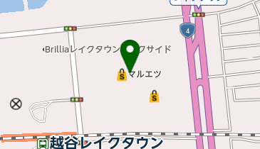 紅虎厨房 越谷イオンレイクタウン店の地図画像