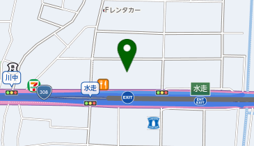 マルハン 水走店の地図画像