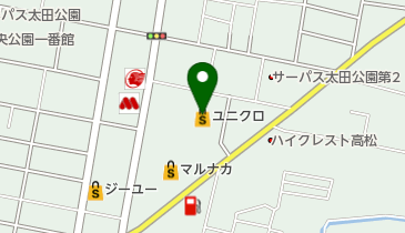 ユニクロ パワーシティレインボー店の地図画像