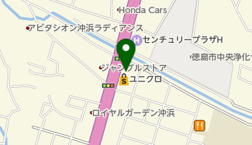 ユニクロ 徳島沖浜店の地図画像