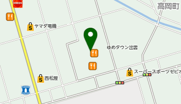 ユニクロ ゆめタウン出雲店の地図画像