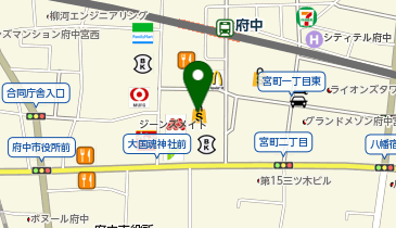 ユニクロ ミッテン府中店の地図画像