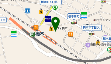 ユニクロ ミウィ橋本店の地図画像