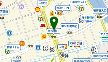 ユニクロ 天神店の地図画像