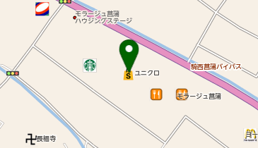 ユニクロ モラージュ菖蒲店の地図画像