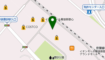 ユニクロ イオンモール幕張新都心店の地図画像