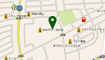ユニクロ ゆめタウン光の森店の地図画像